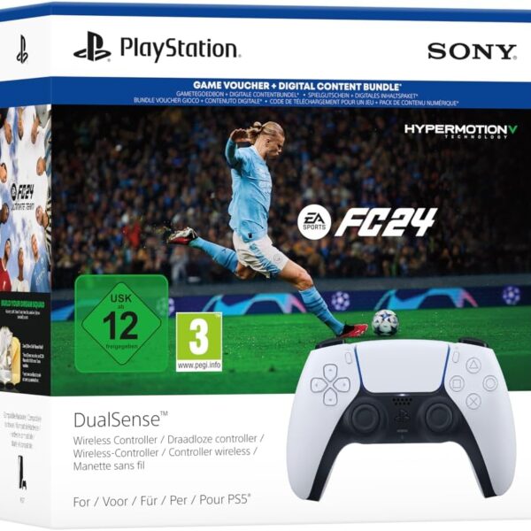 PlayStation-Paket: DualSense PS5-Controller + FC24 PS5-Spiel (digitale Version)